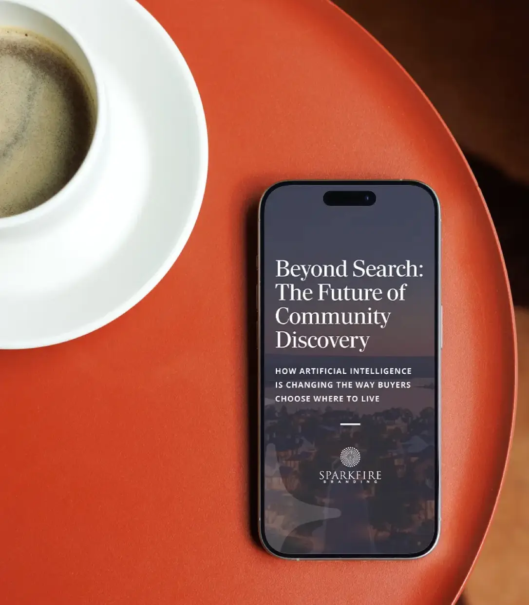 Sparkfire Website on Mobile Phone